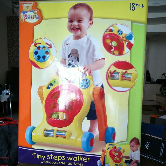 tiny steps walker with shape sorter activities