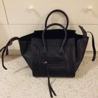 Black Celine phantom tote
