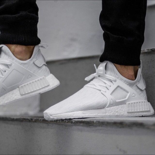 nmd xr1 all white on feet