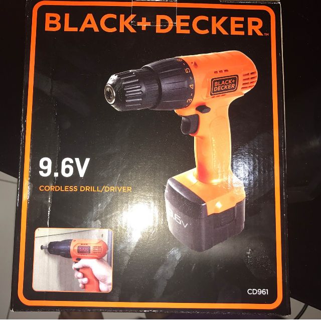 Black+Decker 9.6V Cordless Drill, Car 