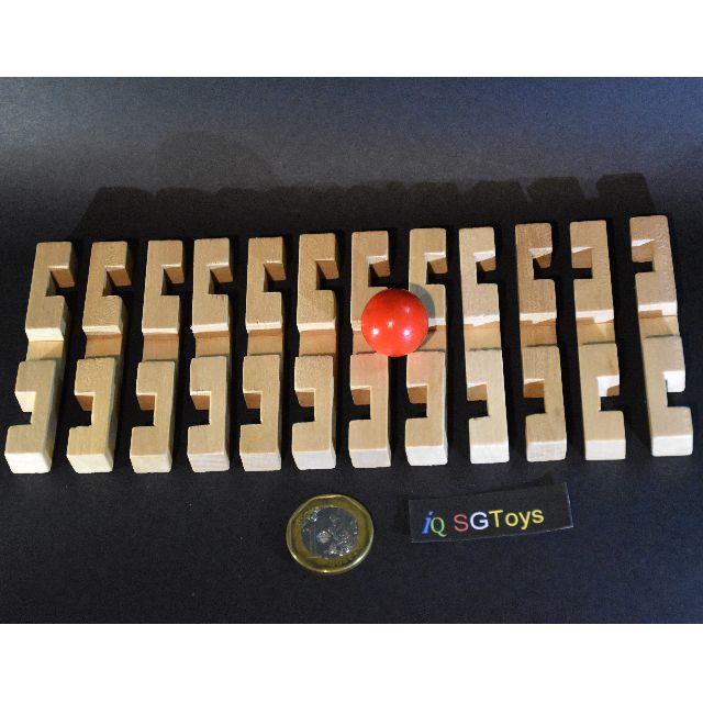 Cage Lock Iq Training Toy 3d Wooden Puzzle Intelligent Gift