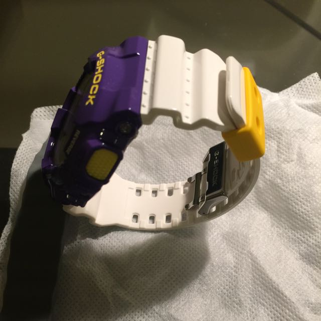 Casio G Shock Super Illuminator Purple White Men s Fashion Watches on Carousell