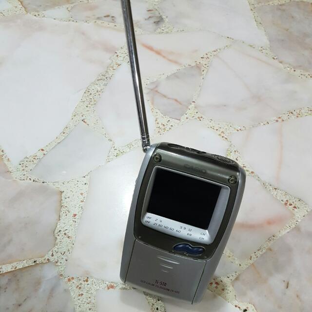 CASIO TI STN LCD COLOUR TV 970C ( BATTERY OPERATED ), TV & Home