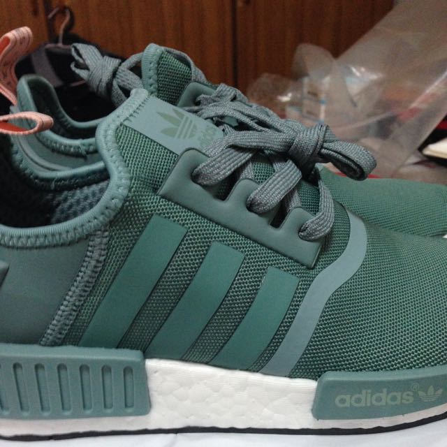 Adidas nmd white top pink double