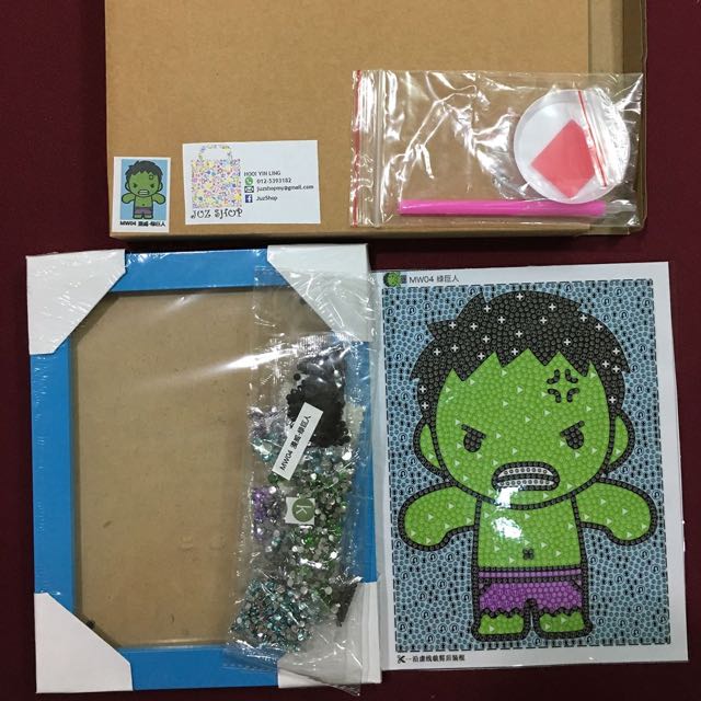 Hulk Diy 5d Diamond Painting Design Craft Artwork On Carousell