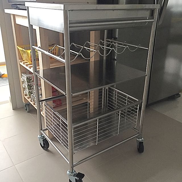 Kitchen Trolley Ikea Furniture On Carousell For instant storage and worktop space, try a kitchen island or a kitchen trolley. kitchen trolley ikea