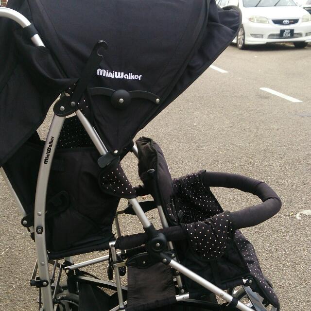 mini walker double stroller