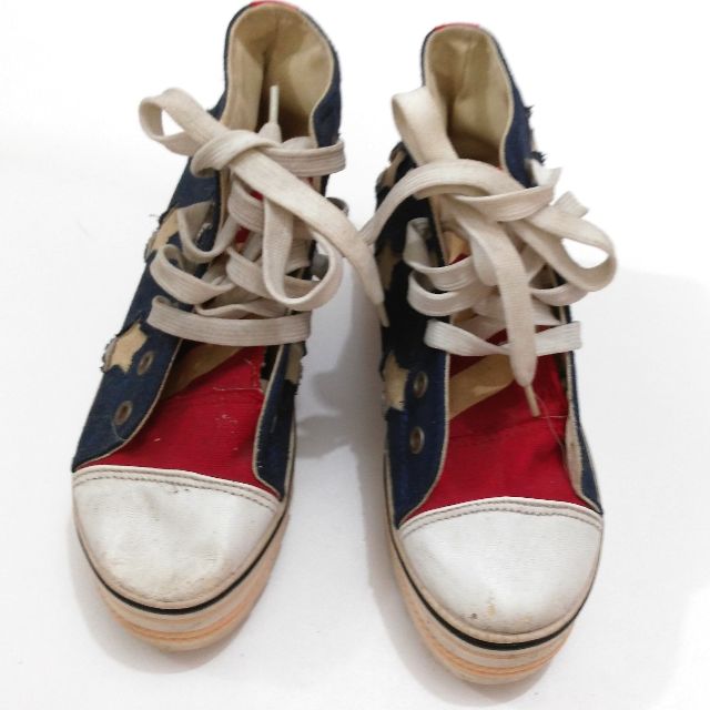 Sepatu Kets American Flag Korean Fashion Sneakers Size 35 Women S Fashion Women S Shoes On Carousell