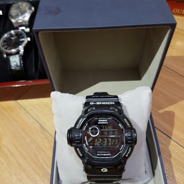 CASIO G'SHOCK RISEMAN GW 9200 ORIGINAL ( RUBBER STRAP ), Fesyen Pria, Jam  Tangan di Carousell