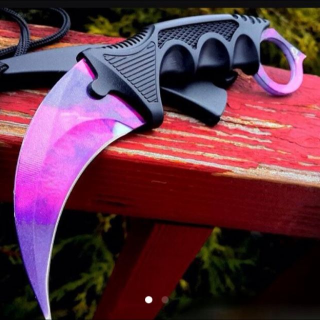 Last Csgo Karambit Doppler Real Life Cosplay Display Tactical Knife Toys Games Video Gaming On Carousell