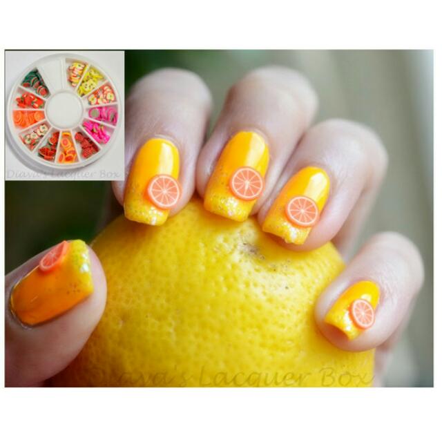 Lovely Fruit 3d Nail Art Fimo Decals Manicure W Box 4999 Health