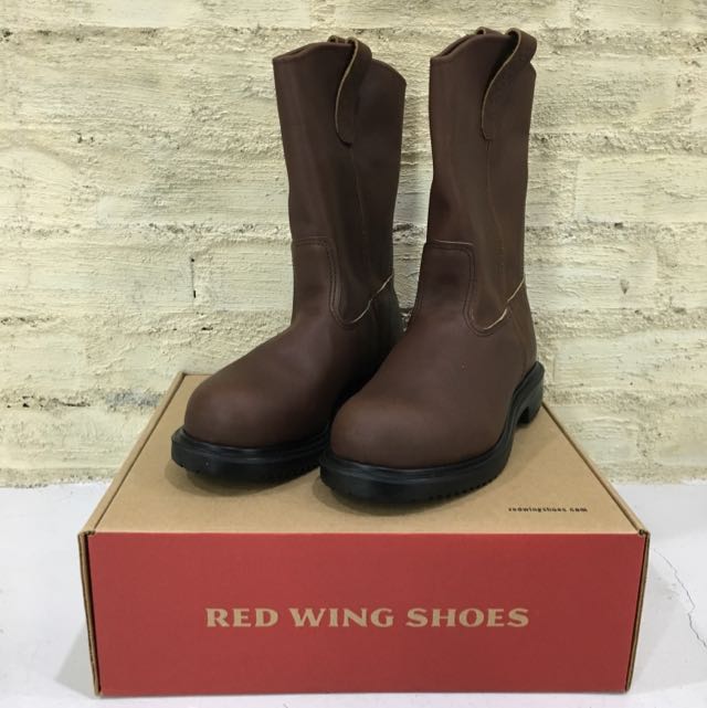 red wing pull on safety toe boots