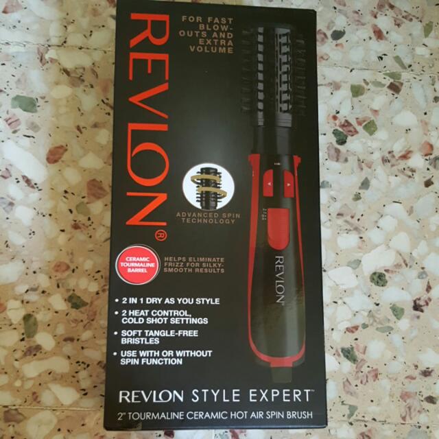 Revlon 2 Tourmaline Ceramic Hot Air Spin Brush