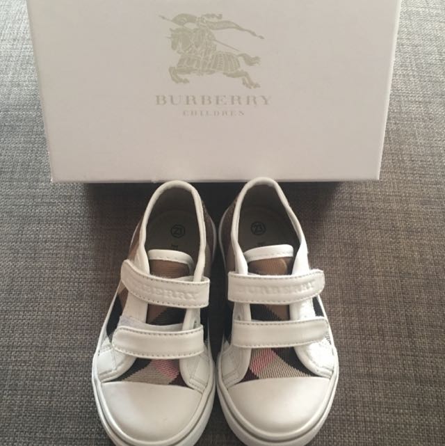 burberry sneakers kids silver