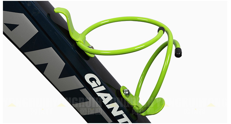 green bike bottle cage