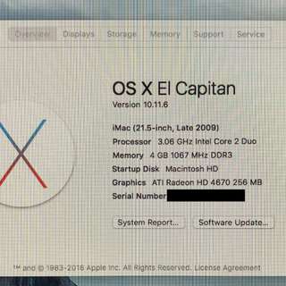 iMac Late 2009 21.5"