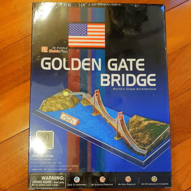 3d Puzzle Golden Gate Bridge World S Great Architecture Design