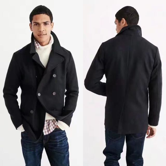 abercrombie and fitch wool coat