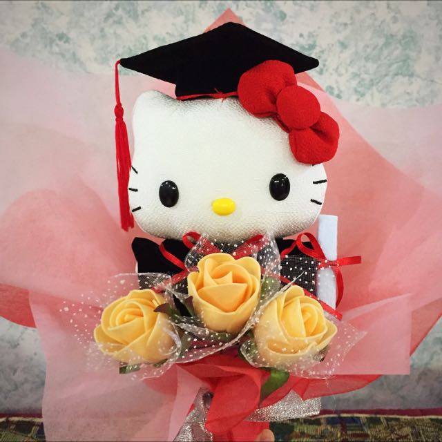 hello kitty graduation plush