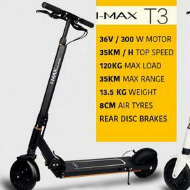 Imax T3 Electric Scooter, Sports Equipment, PMDs, EScooters & EBikes