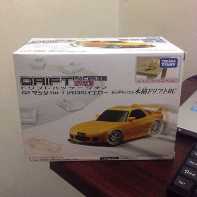 Limited Edition) Drift Package Nano Mazda RX-7 (FD3S) Yellow, Hobbies   Toys, Toys  Games on Carousell