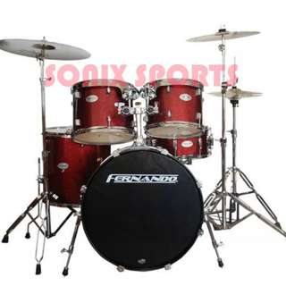 Model No. JBP1765 Fernando Drumset with Cymbals and Throne