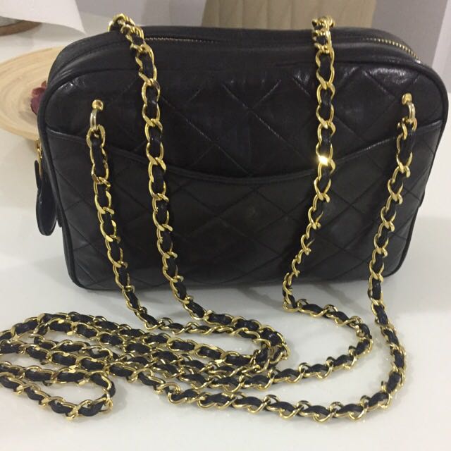 chanel double chain bag