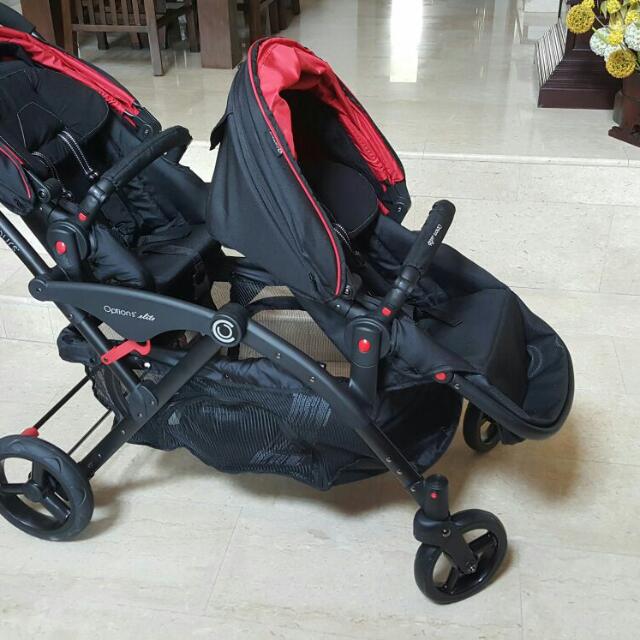 Contours elite double stroller red outlet