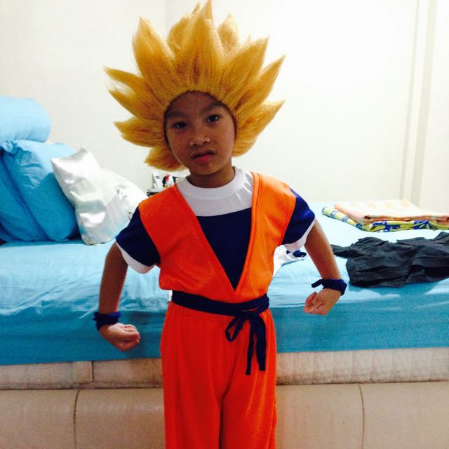 Dragon Ball Goku Super Saiyan Costume Babies Kids Boys Apparel On Carousell