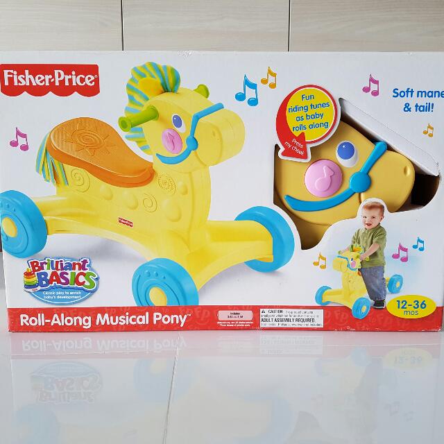 Fisher Price Roll Away Musical Pony Brand New In Box Hobbies