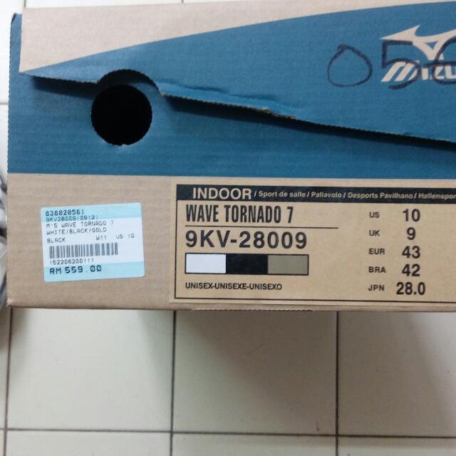 Mizuno wave tornado 7 gold online
