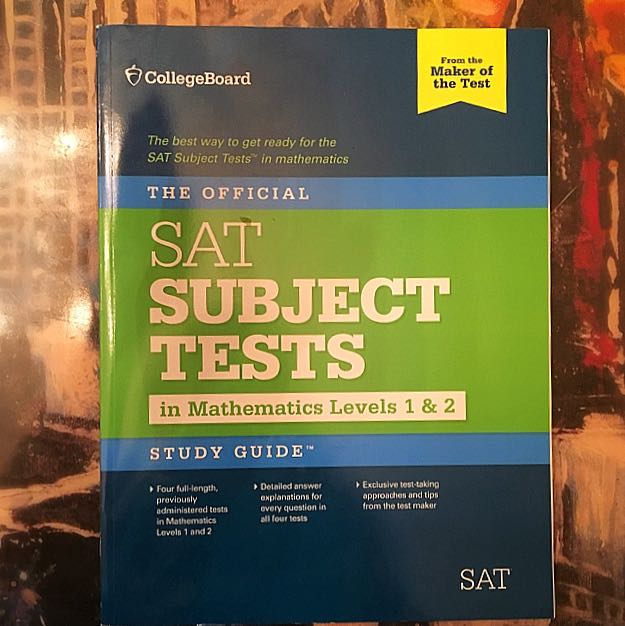 The Official Sat Subject Tests In Mathematics Level 1 2 Study