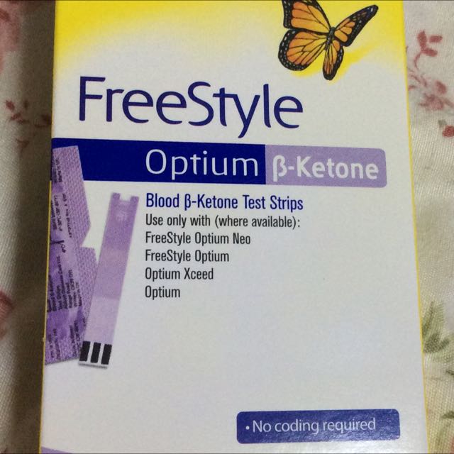 Abbott freestyle Optimum Beta Ketone Test Strips, Health & Nutrition