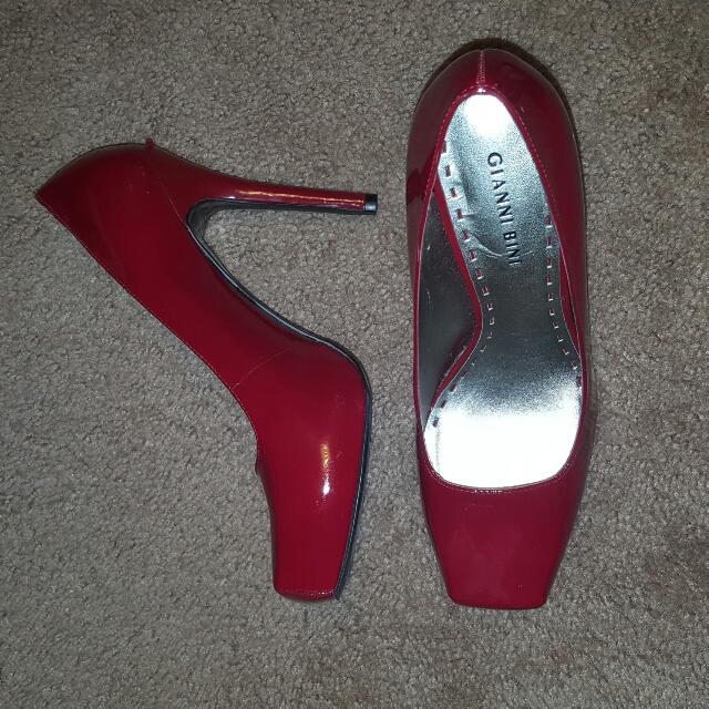 red gianni bini heels