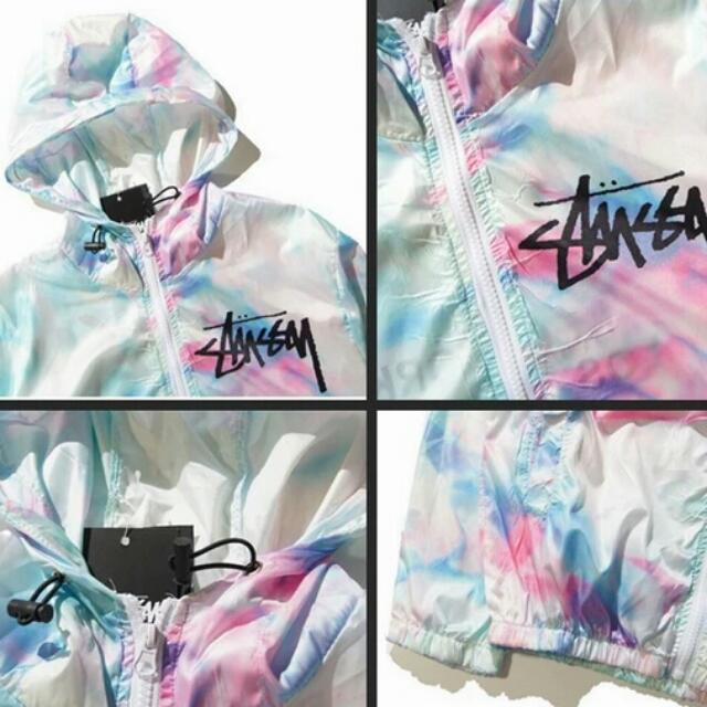 stussy rainbow hoodie