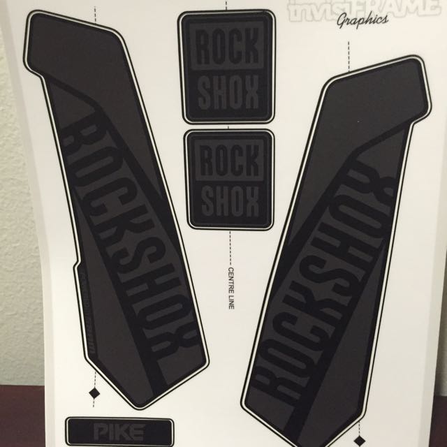 Rockshox pike shop stealth decals