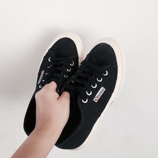 Superga Cotu Classic 2750 in Black Women s Fashion Footwear