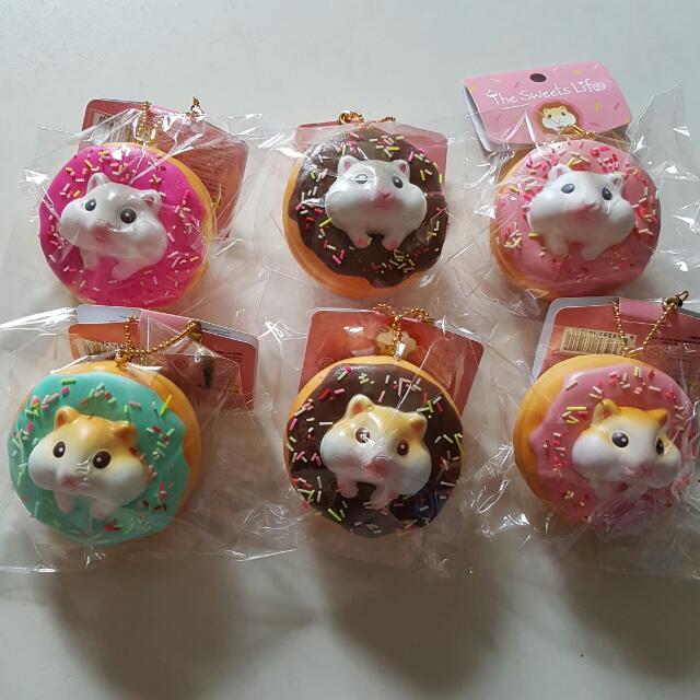The Sweets Life Hamster Donut Squishy