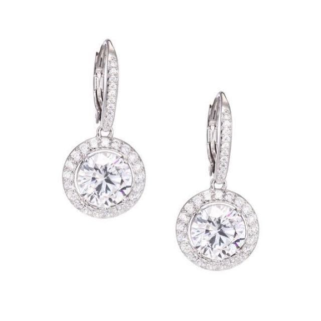 ADRIANA ORSINI Pave Drop Earrings Luxury Accessories on Carousell