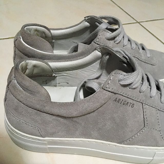 grey suede platform sneakers