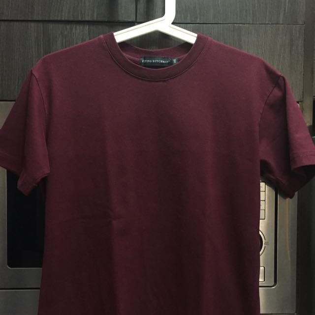 Download Fling Dutchman Plain Maroon T Shirt Men S Fashion Tops Sets Formal Shirts On Carousell