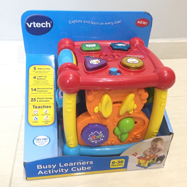 busy learning activity cube