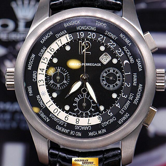 GIRARD PERREGAUX WW.TC WORLD TIMER CHRONOGRAPH TITANIUM 4980 MINT