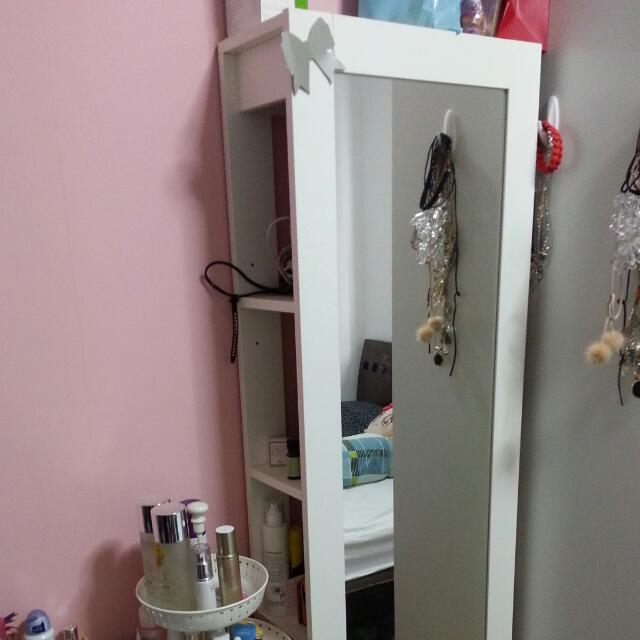 Ikea Mirror White With Storage And Stand 1477201846 47333773 