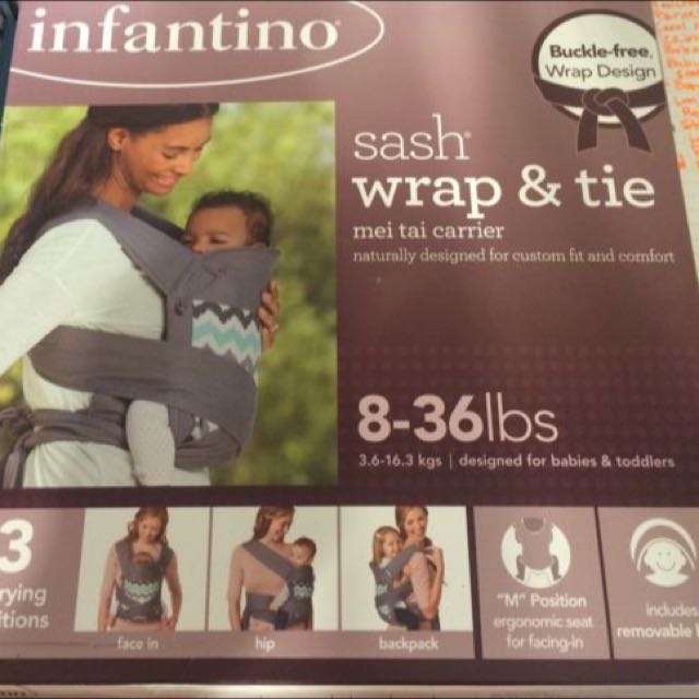 infantino sash wrap and tie baby carrier
