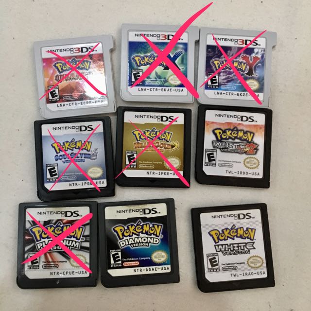 ds cartridge with all games