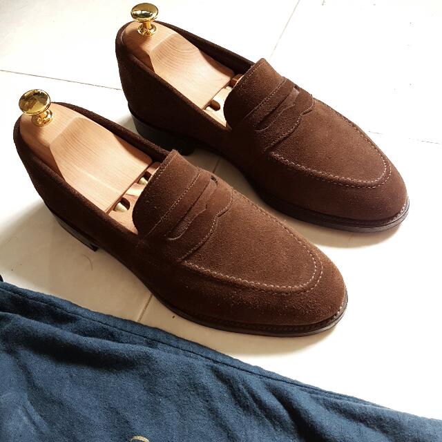 loake loafers suede