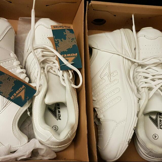 power school shoes white