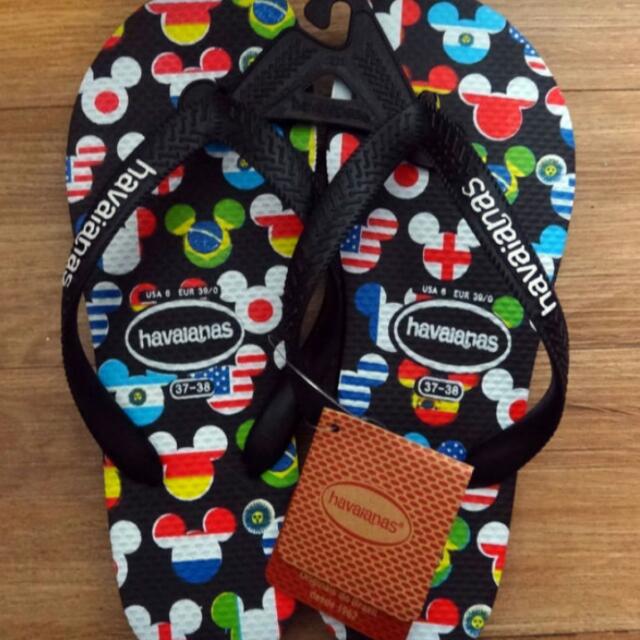 havaianas mickey mouse flip flops