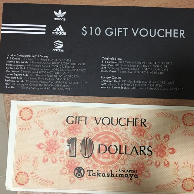 Adidas Taka Vouchers Tickets Vouchers Vouchers on Carousell
